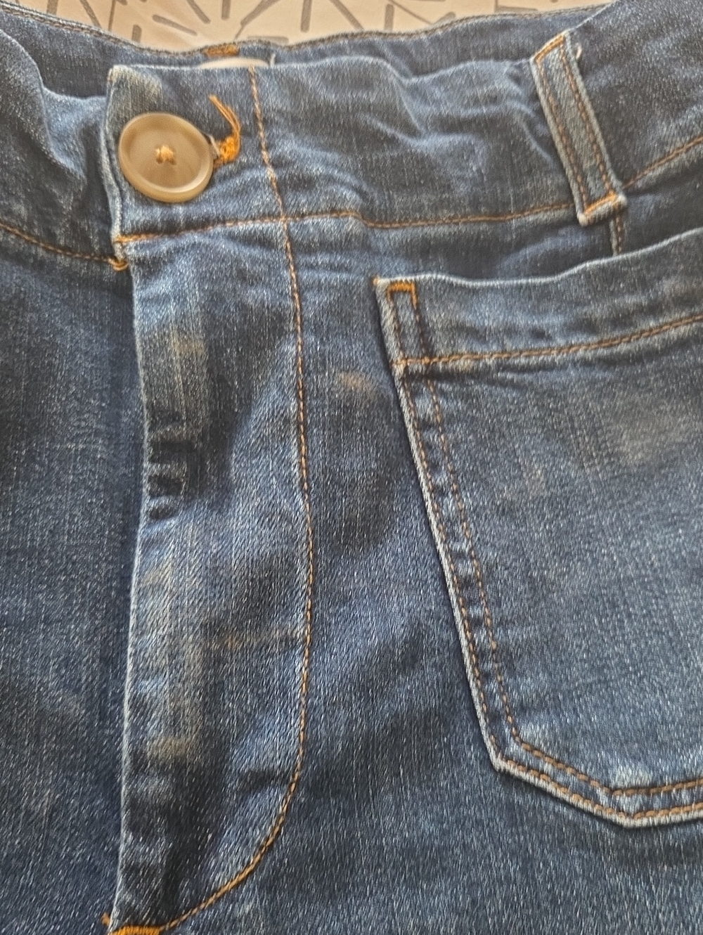 Anthropologie Dark Blue Wide-Leg Denim Jeans (fit approx 32) - Picture 13 of 13